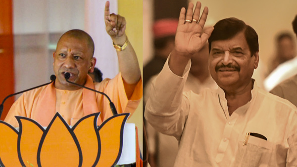 Yogi Adityanath & Shivpal Yadav Yogi Adityanath & Shivpal Yadav