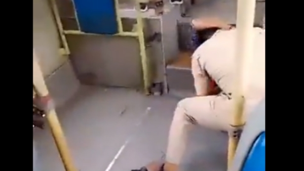 Policeman molesting a lady Policeman molesting a lady