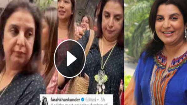 Farah Khan Lalbaugcha darshan