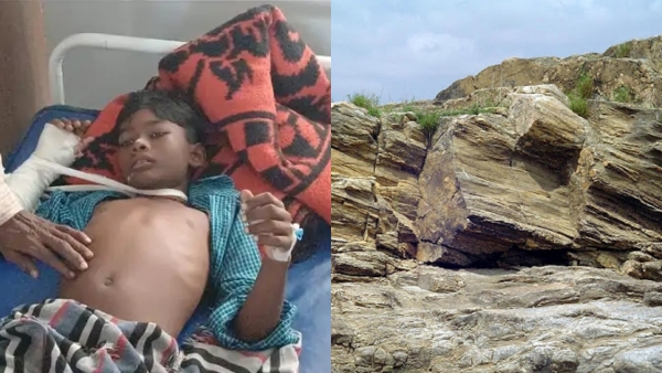 accident-in-Chhatarpur-Rajnagar-mountain-rolled-down-rock