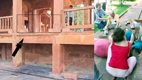 French woman who came to visit Agra fell down from railing of Palace while taking photo died
