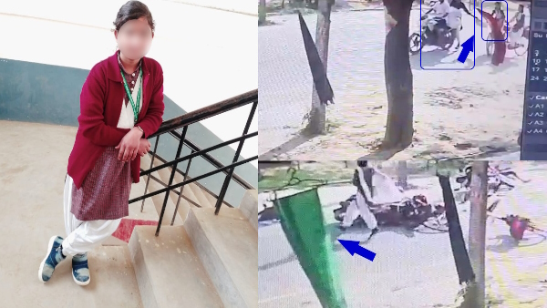 video of miscreant on bike pulling girl student dupatta and crushing her in ambedkarnagar went viral video of miscreant on bike pulling girl student dupatta and crushing her in ambedkarnagar went viral