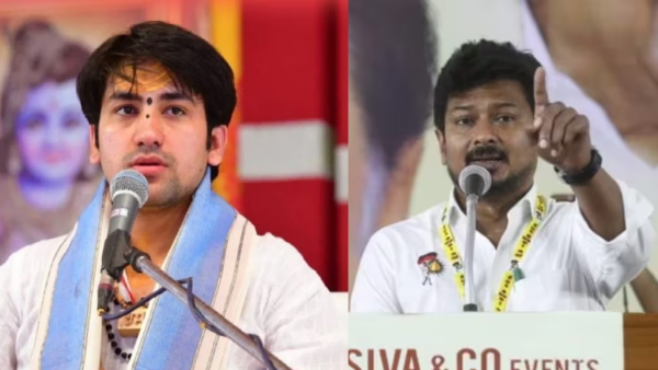 bageshwar dham Dhirendra shastri hits out over Udhayanidhi Stalins controversial statement on Sanatan