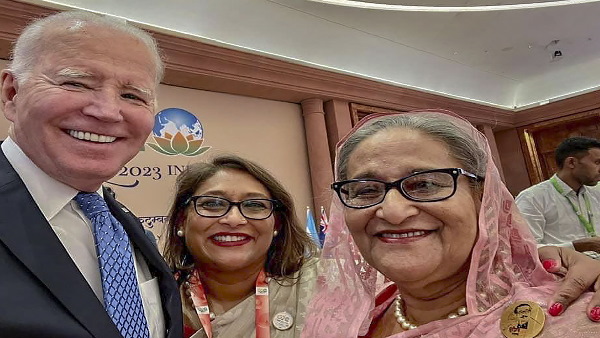 biden sheikh hasina selfie