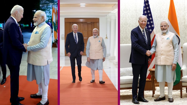 PM Modi holds bilateral meet with us president PM Modi holds bilateral meet with us president