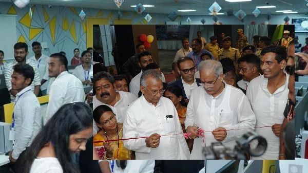 CM Bhupesh Baghel inaugurated BPO center in Bhilai Khursipar