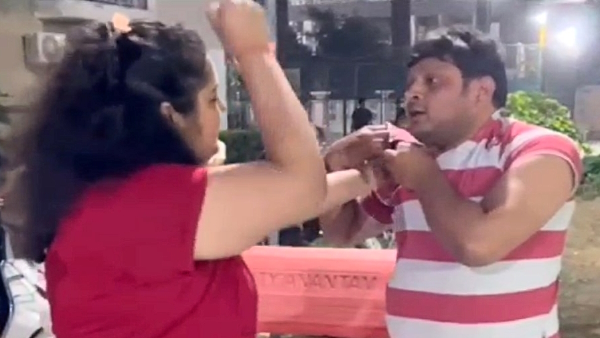 Argue over taking dog in lift and fight over removing poster of missing dog in Noida went viral 