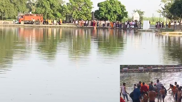 3 died by drowning in the pond in Mainpuri during Ganesh visarjan condition of 1 critical