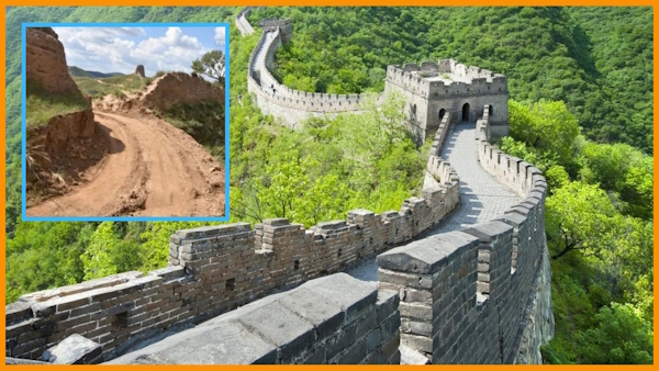 digging shortcut through Great Wall of China