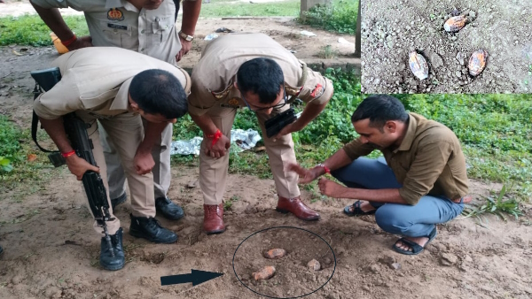  3 hand grenades found in garden by some childrens playing in hardoi 