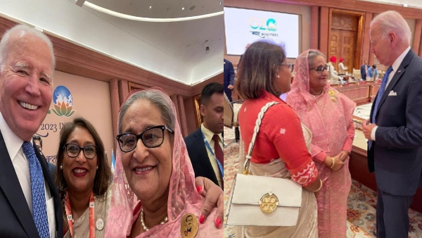 Joe Biden with Sheikh Hasina 