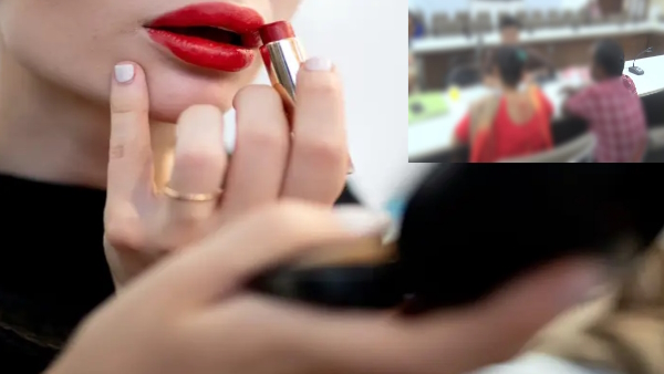 husband and wife fight over lipstick disappear from wife lips in agra 