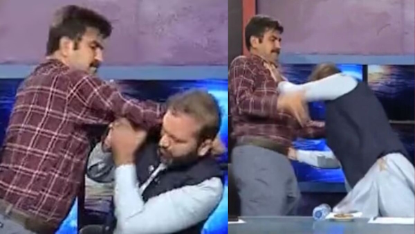 Pakistani Leaders live debate fight