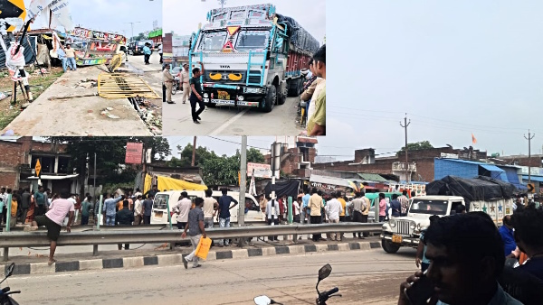 two died in truck accident after Driver got epileptic fit while driving in Gosaiganj of lucknow two died in truck accident after Driver got epileptic fit while driving in Gosaiganj of lucknow