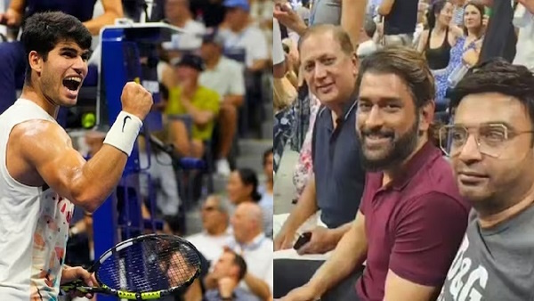 ms dhoni in attendance during us open 2023