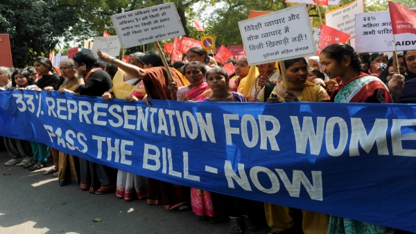 What is the controversy over womens reservation bill?