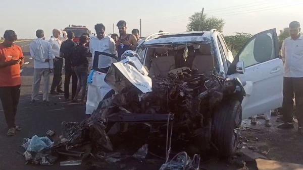 Nuh road accident Akash Chandela dies Nuh road accident Akash Chandela dies