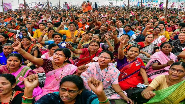 Odisha Anganwadi workers on strike