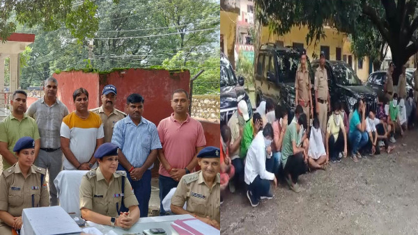 pauri Police raided the resort in film style, illegal casino and gambling business was going on here.