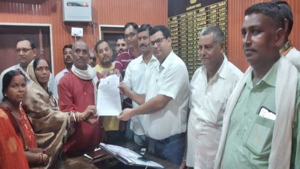 Members of Panch Sarpanch Sangh 