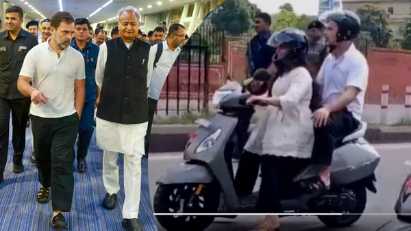 Rahul Gandhi scooty Video Rahul Gandhi scooty Video