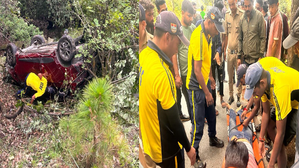 Tehri accident: Vehicle fell into 200 meter ditch on Tehri-Chamba road, one dead, three injured