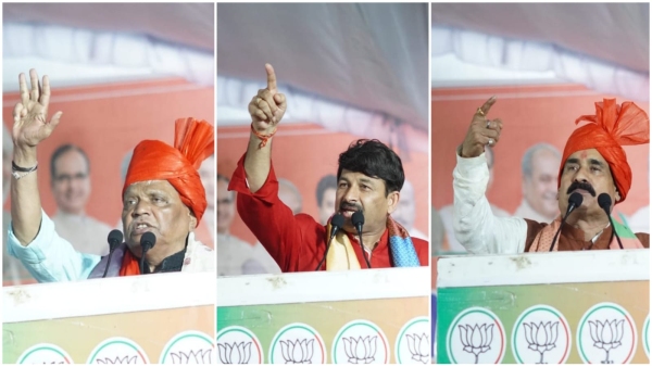 Jan Ashirwad Yatra of Gwalior-Chambal division started from Bhind, Manoj Tiwari participated
