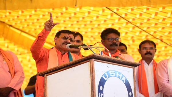 BJP leaders VD Sharma and Prahlad Patel addressed the public meetings of Lakhnadon and Dhuma BJP leaders VD Sharma and Prahlad Patel addressed the public meetings of Lakhnadon and Dhuma