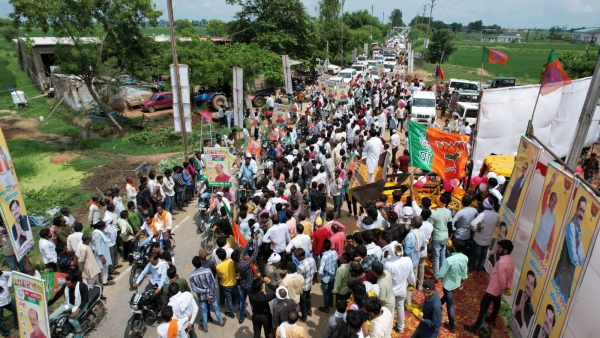BJP Jan Ashirwad Yatra started Gwalior-Chambal division, Kailash Vijayvargiya participated