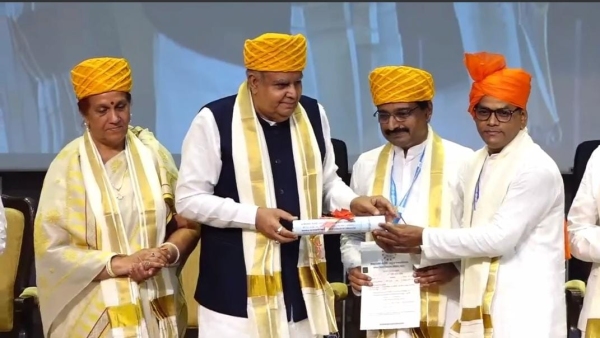 Vice President Jagdeep Dhankhar attended convocation ceremony of MCU, said do not set press agenda