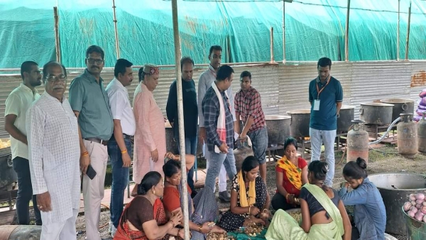 Food prepared for lakhs of workers who reached BJP Mahakumbh, PM Modi will give speech