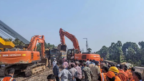 Trains collision in Andhra