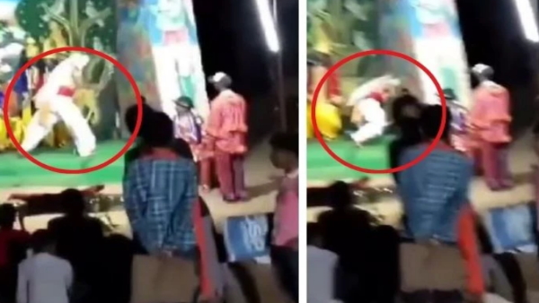 man plays Parshuram suddenly fell