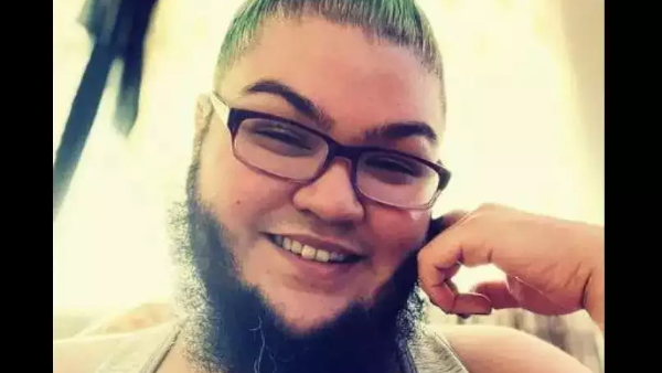 Woman flaunts her 4 inch beard 