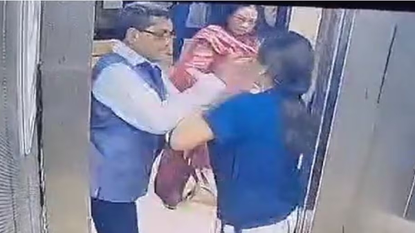 Noida retired ias officer beaten