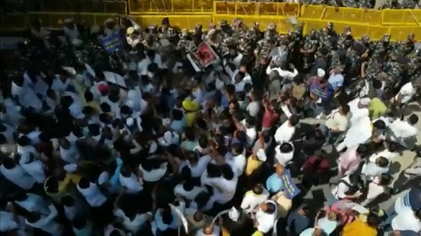 AAP Protest Outside BJP Head Quarter