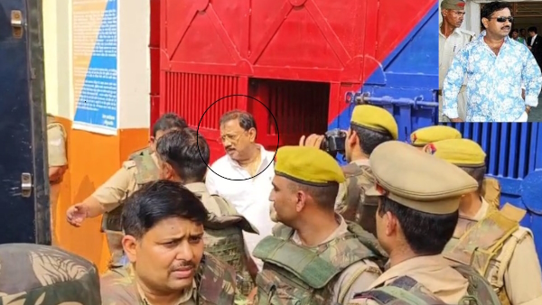 Don Bablu Srivastava was brought to prayagraj gangster court gaurded by Heavy police force