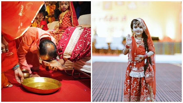 cm-shivraj-singh-chouhan-with-wife-did-kanya-pujan-bhoj