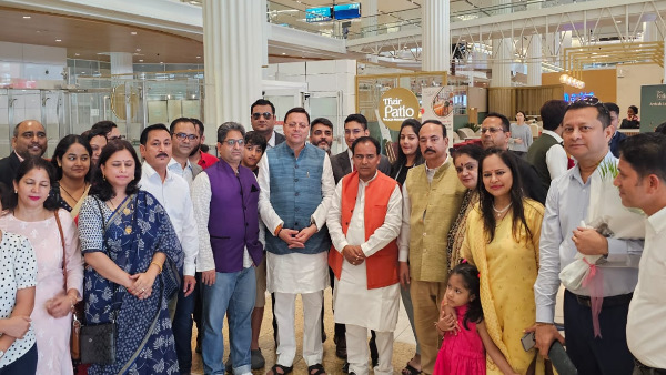  CM PUSHKAR Dhami reached Dubai warm welcome with Minister Dhan Singh officials, this is the program till October 18