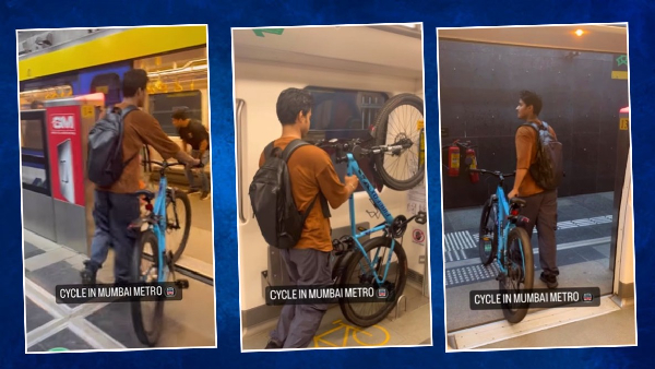 metro with bicycle