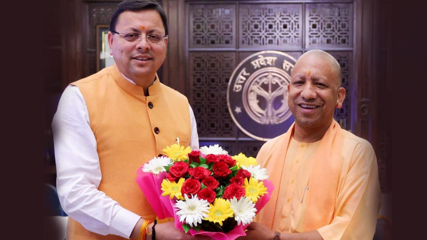 CM pushkar Dhami met UP CM Yogi Adityanath, discussed these schemes and issues