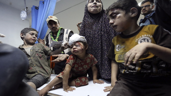 gaza name wrtten on childrens bodies