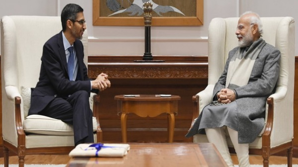 PM मोदी ने गूगल के CEO से की बात, इस मुद्दे पर दिया जोर