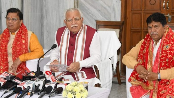 Haryana CM Manohar Lal Khattar Haryana CM Manohar Lal Khattar