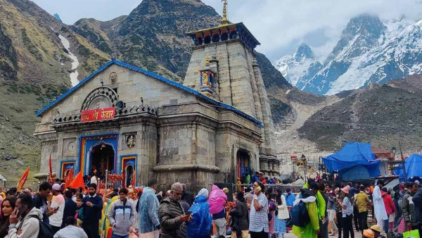  Kedarnath weather Cold increased due to rain devotees broke last year record,latest update