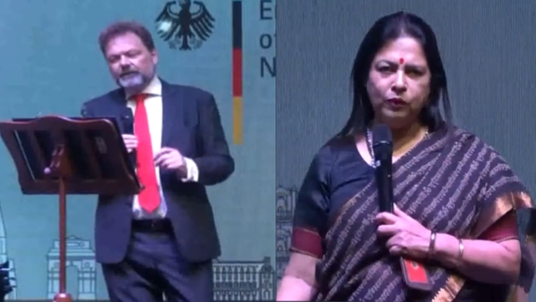 MoS MEA Meenakashi and Ambassador Philipp 