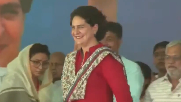 Priyanka Gandhi in dausa Rajasthan 
