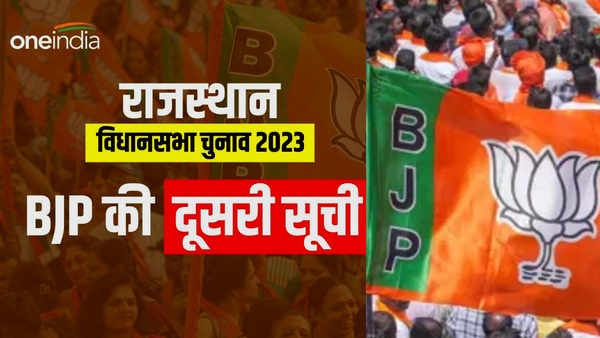 Rajasthan Elections 2023 BJP List