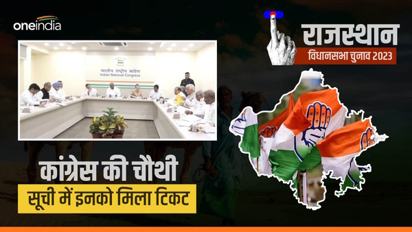 Rajasthan Congress Candidate list 2023