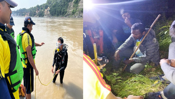 person who came hang out with friends swept away Ganga river, SDRF found missing person Madmaheshwar trek.